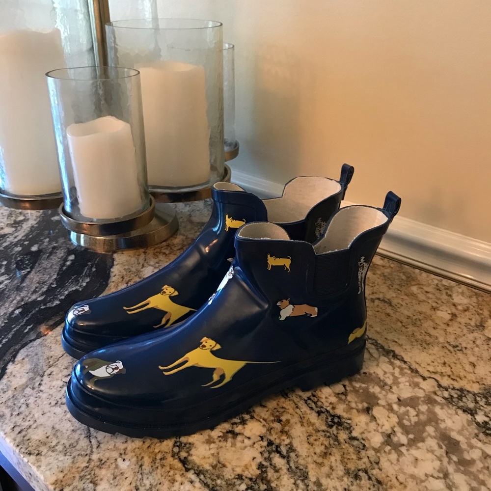 Norty Blue rubber rain boots
